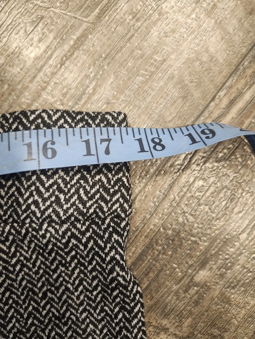 Counterparts Black & White Herringbone Pencil Skirt Women’s Large Stretch Busine